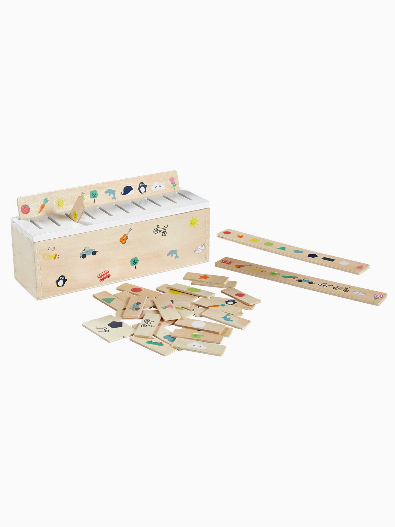 Achat Boîte de tri formes et couleurs en bois FSC® multicolore pas cher en promo