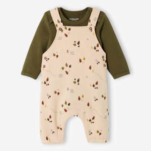 Achat Ensemble T-shirt body et salopette bébé sable pas cher en promo