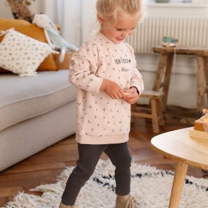 Achat Ensemble robe + legging bébé à personnaliser rose imprimé pas cher en promo