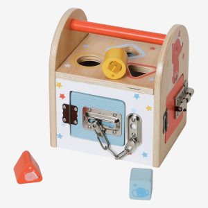 Achat Maison des verrous en bois FSC® beige pas cher en promo