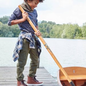 Achat Pantalon battle facile à enfiler garçon kaki foncé pas cher en promo