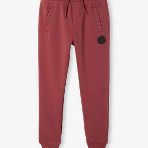 Achat Pantalon de sport Basics garçon en molleton bordeaux pas cher en promo