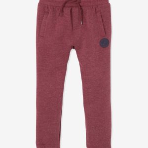 Achat Pantalon de sport Basics garçon en molleton bordeaux chiné pas cher en promo