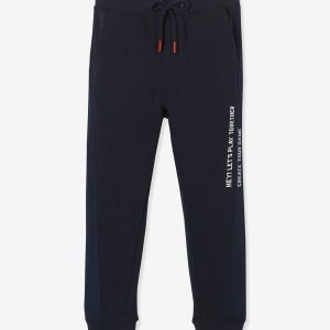 Achat Pantalon de sport garçon bi-matière navy pas cher en promo