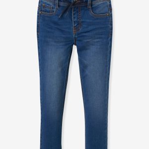 Achat Pantalon droit confort en molleton effet denim garçon stone pas cher en promo