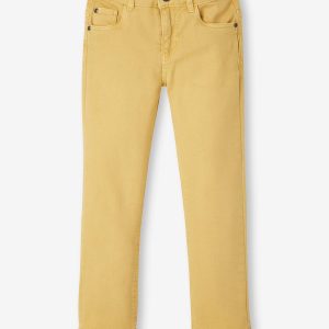 Achat Pantalon droit couleur garçon jaune ambre pas cher en promo