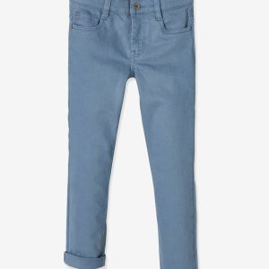 Achat Pantalon droit fitté morphologiK tour de hanches LARGE garçon bleu jean pas cher en promo