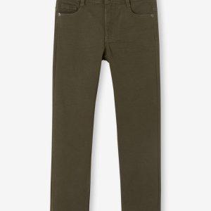 Achat Pantalon droit indestructible garçon kaki fonce pas cher en promo