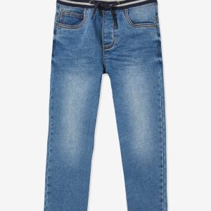 Achat Pantalon en molleton effet denim intérieur chaud stone pas cher en promo