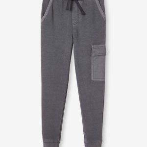 Achat Pantalon jogger en molleton bi-matière garçon gris pas cher en promo