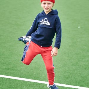 Achat Pantalon jogger molleton bandes côtés garçon rouge pas cher en promo