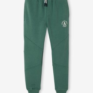 Achat Pantalon jogging Athletic garçon en molleton vert pas cher en promo