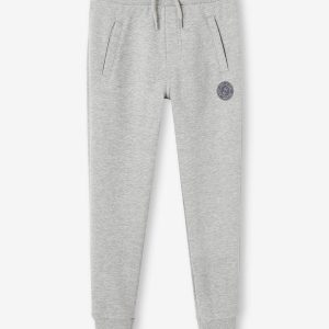 Achat Pantalon jogging Basics garçon en molleton gris moyen chiné pas cher en promo