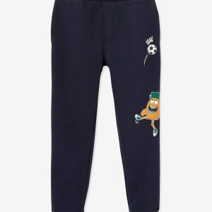 Achat Pantalon jogging garçon motif monstre footballeur marine pas cher en promo