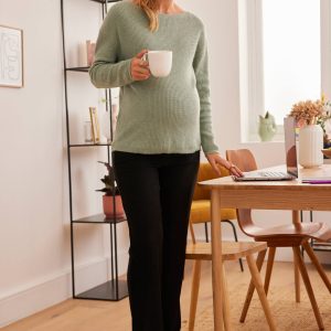 Achat Pantalon large pour les fêtes de grossesse noir pas cher en promo