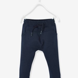 Achat Pantalon molleton bébé garçon uni marine grisé pas cher en promo