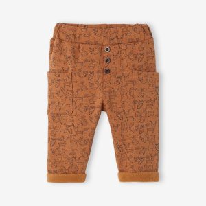 Achat Pantalon molleton bébé imprimé caramel imprimé pas cher en promo