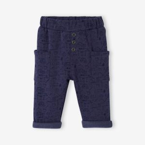 Achat Pantalon molleton bébé imprimé marine imprimé pas cher en promo