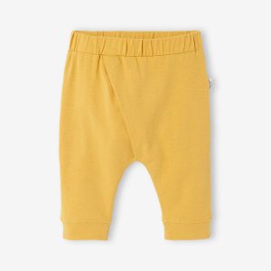 Achat Pantalon naissance en maille souple BASICS ocre pas cher en promo