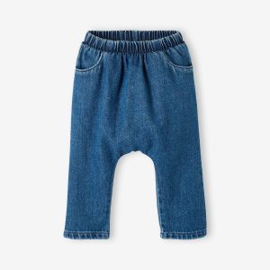 Achat Pantalon sarouel mixte en denim bébé denim stone pas cher en promo