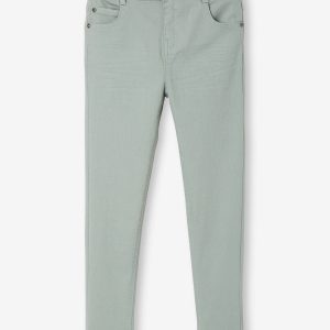Achat Pantalon slim MorphologiK FIN garçon vert sauge pas cher en promo