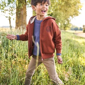 Achat Pantalon slim MorphologiK LARGE garçon beige pas cher en promo