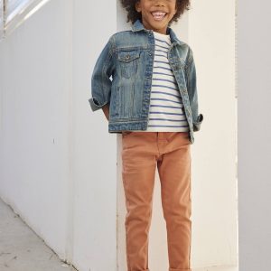 Achat Pantalon slim MorphologiK MEDIUM garçon orange pas cher en promo