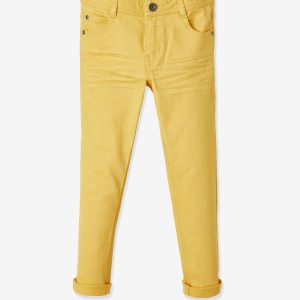 Achat Pantalon slim MorphologiK tour de hanches FIN garçon jaune pas cher en promo
