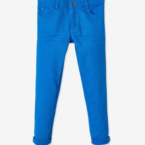 Achat Pantalon slim MorphologiK tour de hanches LARGE garçon bleu pas cher en promo