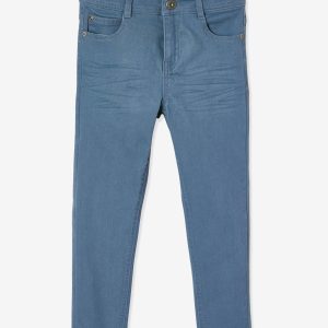 Achat Pantalon slim MorphologiK tour de hanches LARGE garçon bleu ardoise foncé pas cher en promo