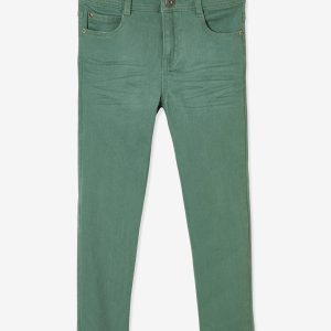 Achat Pantalon slim MorphologiK tour de hanches LARGE garçon kaki pas cher en promo