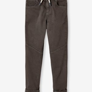 Achat Pantalon slim couleur facile à enfiler garçon anthracite pas cher en promo
