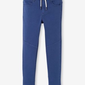 Achat Pantalon slim couleur facile à enfiler garçon bleu pas cher en promo
