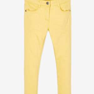 Achat Pantalon slim fille Morphologik tour de hanches LARGE jaune pas cher en promo