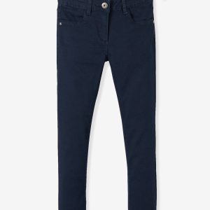 Achat Pantalon slim fille Morphologik tour de hanches LARGE marine foncé pas cher en promo