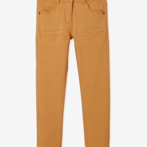 Achat Pantalon slim fille Morphologik tour de hanches LARGE marron clair pas cher en promo