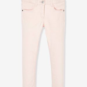 Achat Pantalon slim fille Morphologik tour de hanches LARGE rose pâle pas cher en promo