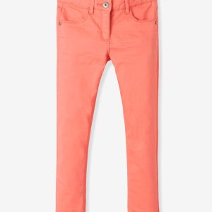 Achat Pantalon slim fille Morphologik tour de hanches LARGE rouge clair pas cher en promo