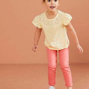 Achat Pantalon slim fille Morphologik tour de hanches MEDIUM rouge clair pas cher en promo
