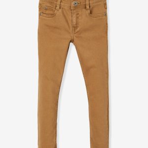 Achat Pantalon slim garçon MorphologiK tour de hanche LARGE caramel foncé pas cher en promo