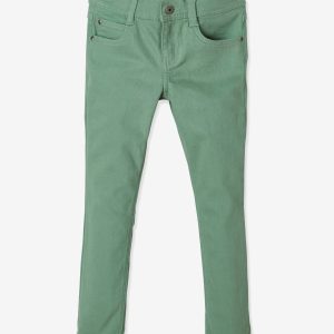 Achat Pantalon slim garçon MorphologiK tour de hanche LARGE vert amande pas cher en promo