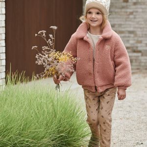 Achat Pantalon style paperbag impriméfleurs fille beige pas cher en promo