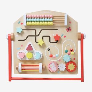 Achat Planche d'activités verticale en bois FSC® beige pas cher en promo