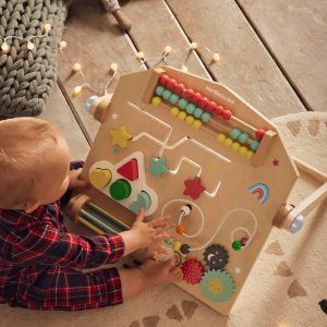 Achat Planche d'activités verticale en bois FSC® multicolore pas cher en promo