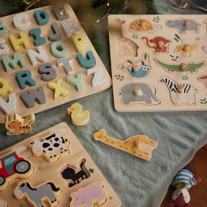 Achat Puzzle à encastrer Ferme en bois FSC® multicolore pas cher en promo
