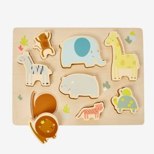 Achat Puzzle chunky Jungle en bois FSC® multicolore pas cher en promo