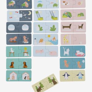 Achat Puzzle d'association des contraires multicolore pas cher en promo