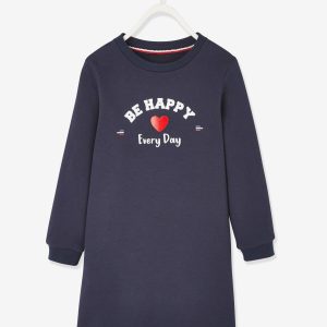 Achat Robe molleton fille collection capsule vertbaudet fabrication française encre pas cher en promo