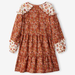 Achat Robe patchwork Gipsy fille chamois imprimé pas cher en promo
