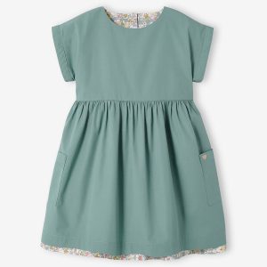 Achat Robe réversible fille sauge pas cher en promo